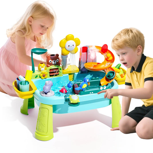 OLHKYN sand-water table cloud faucet sparks imaginative play and water flow exploration