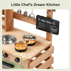 OLLIKIVI oven and stove area inspires pretend cooking adventures outdoors