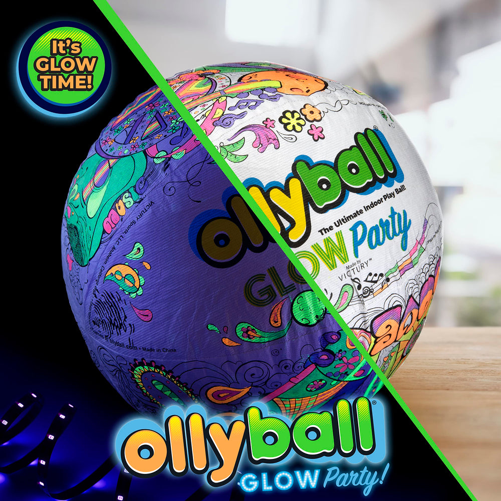Close-up of Ollyball KrunchCOR for durable indoor action.