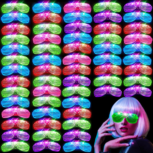 OLUPP 84-pack LED glasses in multiple colors for vibrant party vibes