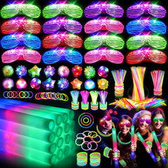 OLUPP Glow Foam Sticks brightening bracelets and decor at a party
