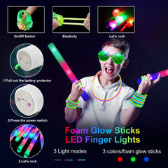 OLUPP Sturdy Glow Accessories resist twisting for longer party hours