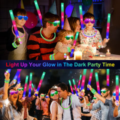 OLUPP LED Glasses add color and multiple flashing modes to a crowd