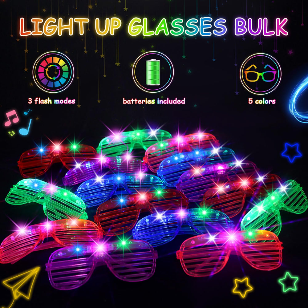 OLUPP LED glasses pink glow perfect for celebrations