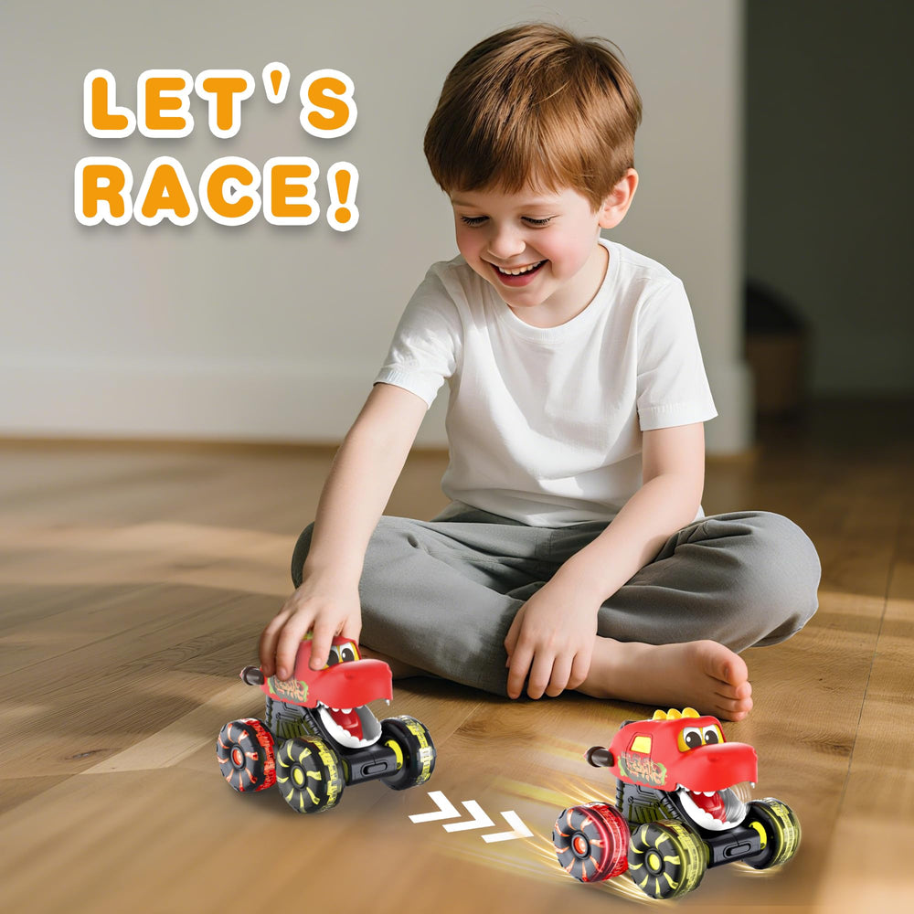 OMAKCOO dino truck set, an ideal gift for toddlers and kids