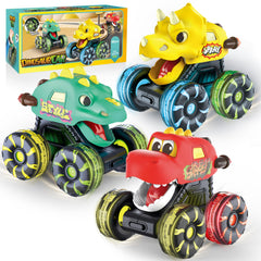 OMAKCOO dinosaur monster truck with LED wheels for bright night play
