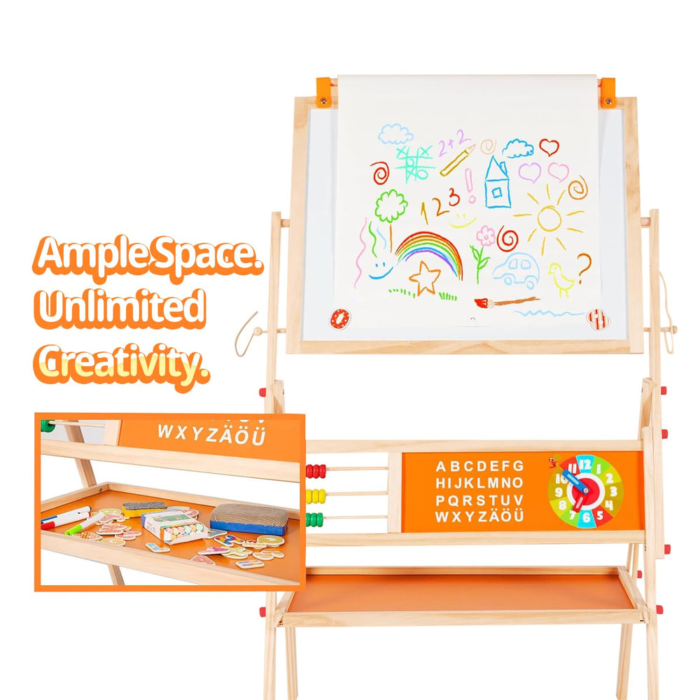 OMOTIYA easel magnetic stickers support letter and number practice