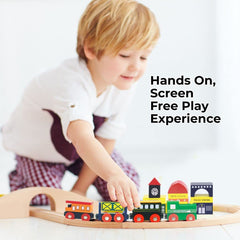 On Track USA clear container storage keeps pieces organized after play.