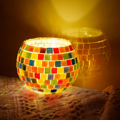 ONE TO FOUR mosaic tiles and glass pieces close-up for vibrant DIY art projects