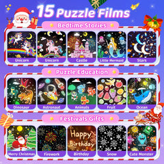 One Fire star projector features 15 films for varied ceiling scenes.