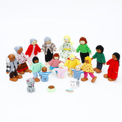 ONEST wooden children figures for imaginative adventures.