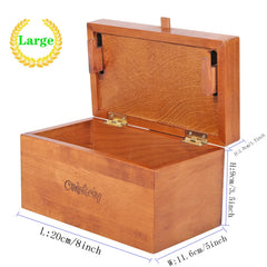 Onietoiy puzzle box open reveals the secret compartment for keepsakes and small gifts.