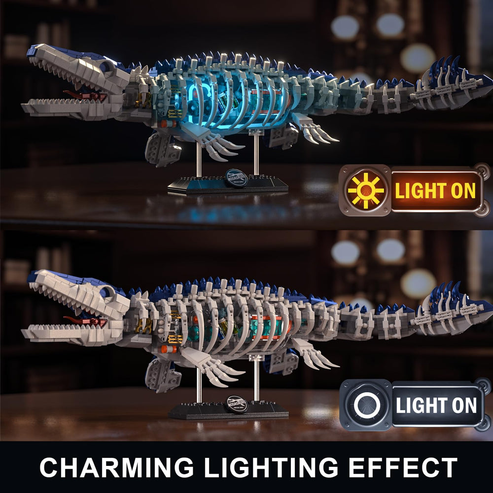 ONITUOFO dinosaur open mouth reveals dramatic teeth
