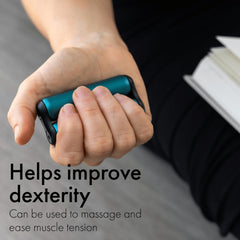 ONO Roller aluminum body closeup highlighting durable, quiet fidget for focus.