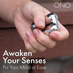 ONO Roller stainless-steel finish showcases durable, weighty fidgeting with smooth glides.