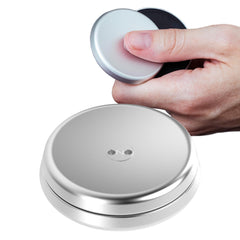 ONO Slider handheld fidget toy in grey aluminum for discreet stress relief.
