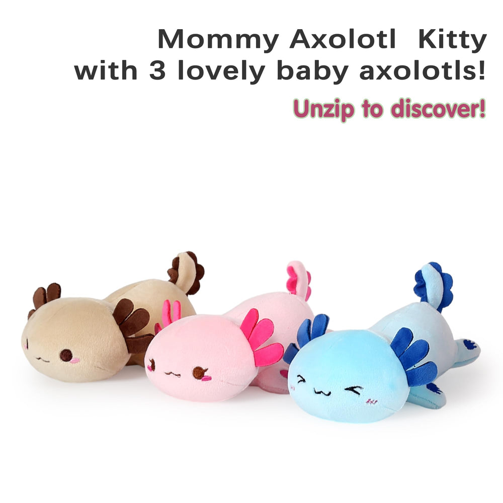 Onsoyours Axolotl Baby Blue plush 5.9 inch, colorful bedroom decor