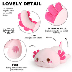 Onsoyours axolotl plush 13-inch hug-size pink inviting cuddling