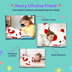 Onsoyours mushroom cow soft fabric cover feels plush and safe to snuggle.