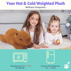Onsoyours capybara flaxseed close-up highlights natural filling for safe warmth.