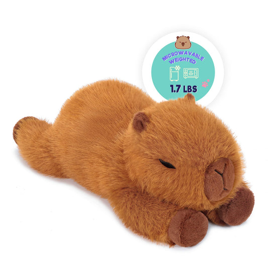 Onsoyours capybara plush full-body view, cozy and squeezable for comforting companions.