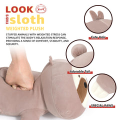 Onsoyours sloth plush cozy couch setup for relaxing time.