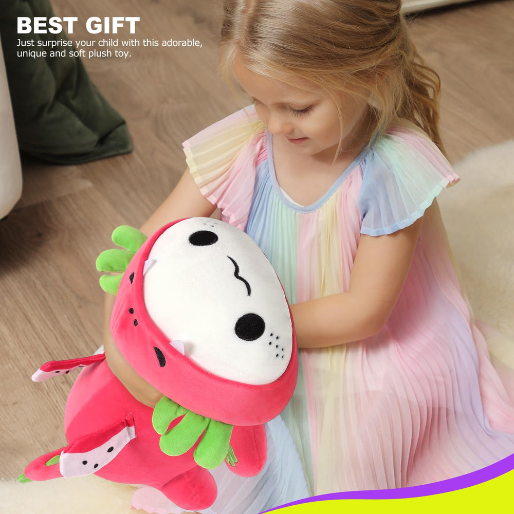 Onsoyours axolotl dragon fruit plush makes a delightful gift for kids.
