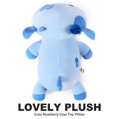 Onsoyours Cute Cow Plush Blueberry bedroom scene, decorative and comforting