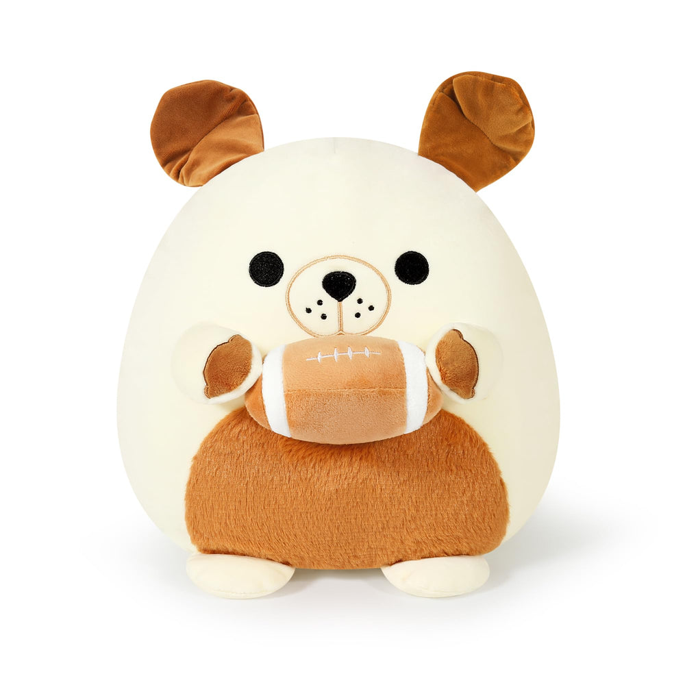 Onsoyours sport dog plush brown-white face decorates game rooms and bedrooms