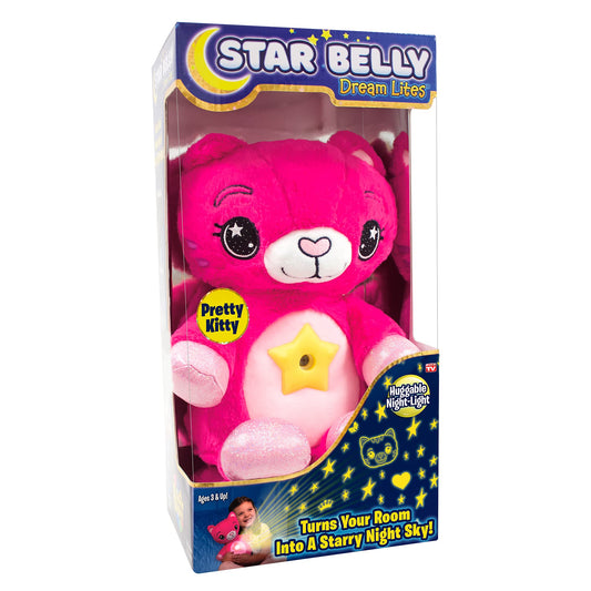 Ontel Star Belly Dream Lites kitty night light softly glows for bedtime calm