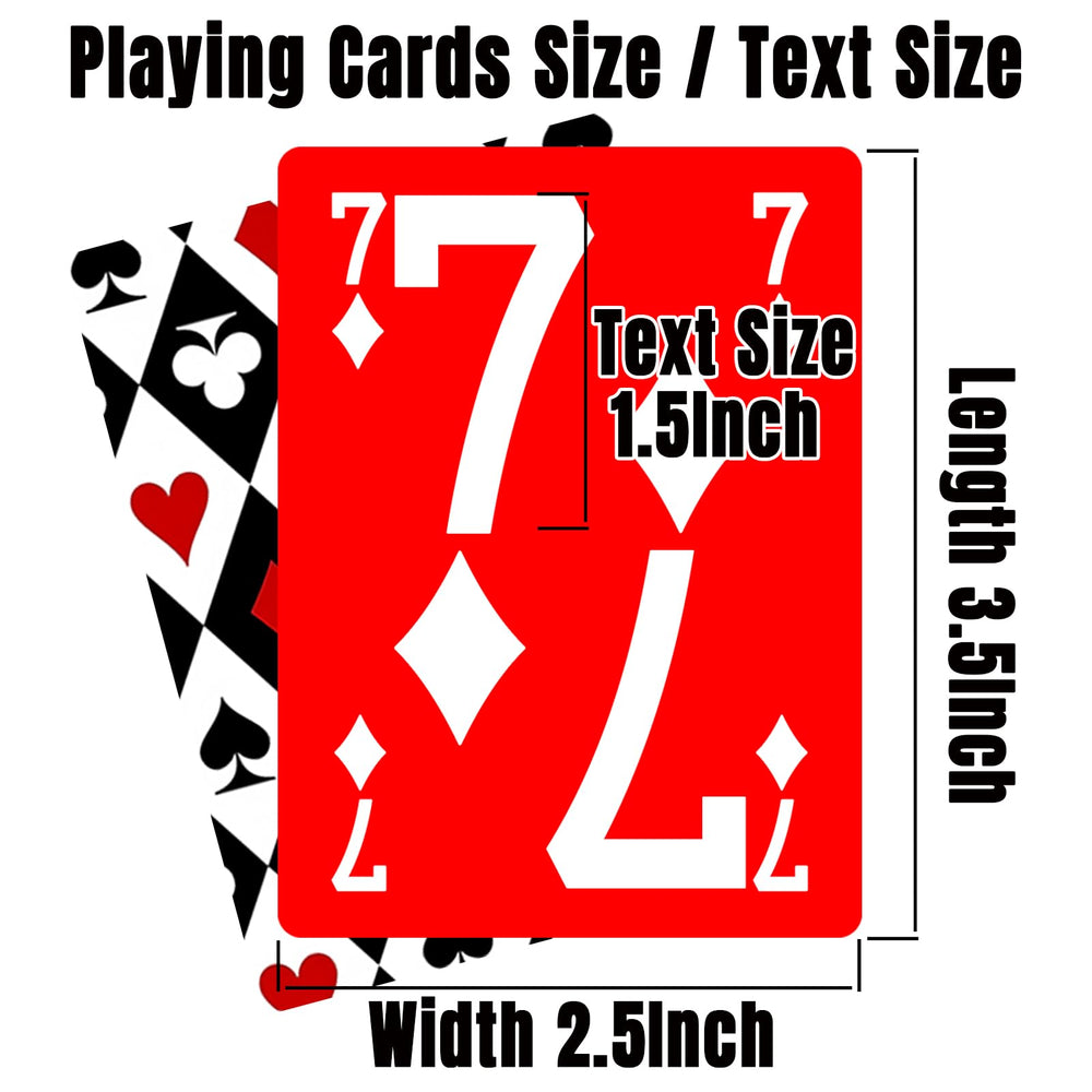 ooelyy large print cards durable black core for long-lasting play