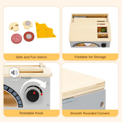 OOOK kitchen tools image emphasizes hands-on play and hand-eye coordination.
