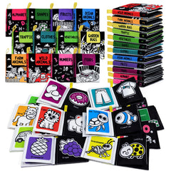 OKOOKO soft books with wild animals in high contrast for visual focus