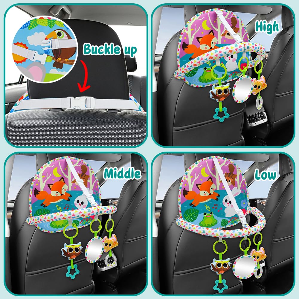 OKOOKO squeaky doll toy creates gentle sound cues for baby.