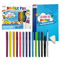Ooly 17pc Doodle Fun Kit markers for vibrant color exploration during drawing