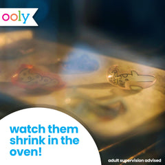 Ooly pre-cut shrink charms save prep time and reduce cleanup after crafting.