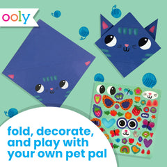 Ooly DIY Paper Kit includes sticker sheet to embellish origami creations.