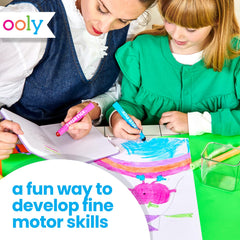 Ooly green apple scented crayons add a refreshing aroma during coloring.