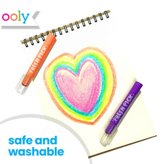Ooly highlighter-like crayons brighten notes, calendars, and planners.