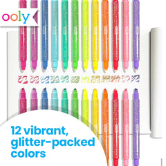 Ooly portable clear case keeps markers organized for school or travel.