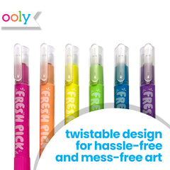 Ooly twist-up design helps prevent breakage during use.