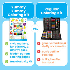 Ooly Yummy Yummy hidden-pattern coloring book reveals surprises.