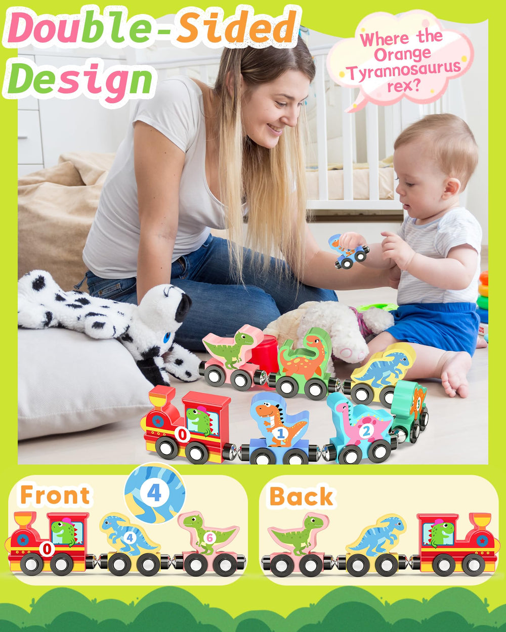 Oomloid magnetic connectors aid free linking and imaginative play.