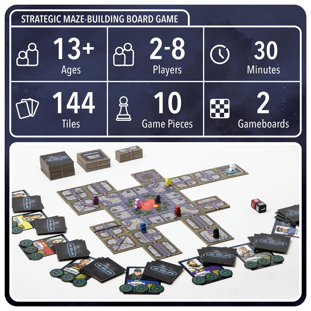OOMM Games No Escape dynamic maze tiles create space-station challenges in every session.