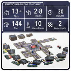OOMM Games No Escape dynamic maze tiles create space-station challenges in every session.