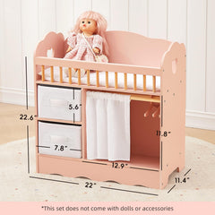 Pink finish adds charming nursery vibes to any play space.