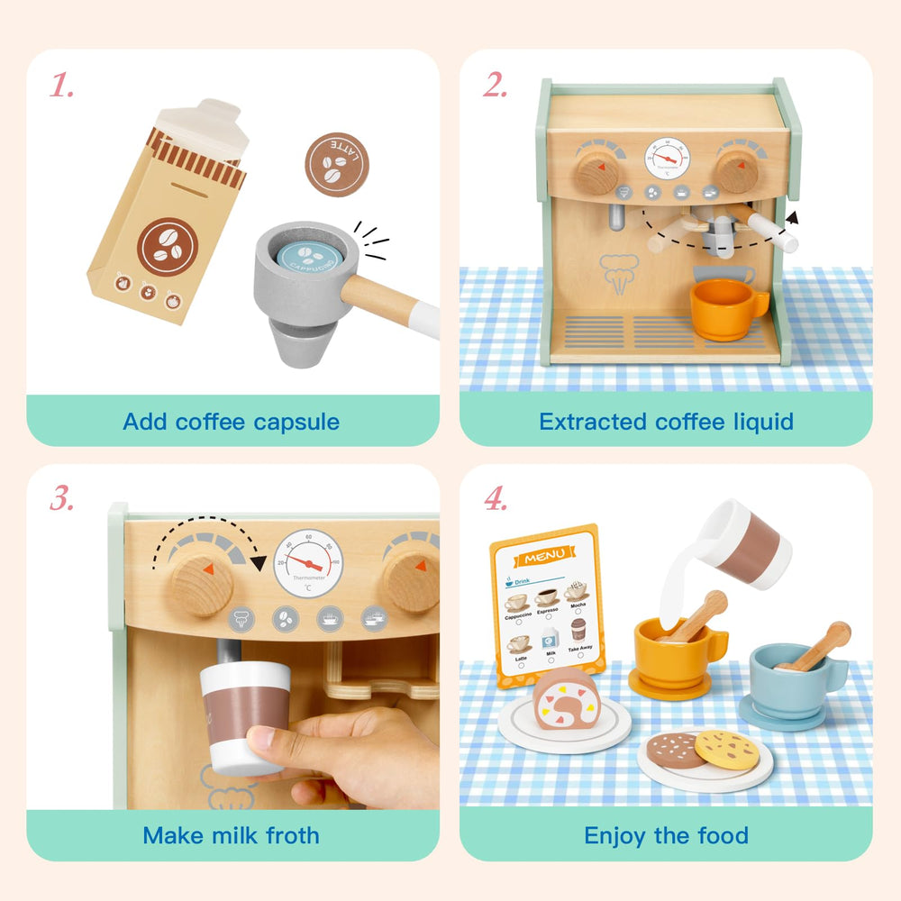 OOOK child barista play scene supports social interaction during pretend cafe