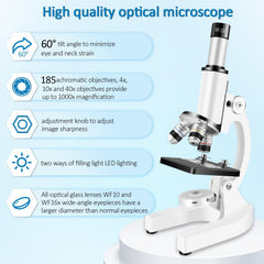 OOZSTAR microscope objectives-lenses, multiple magnifications from 100x to 2000x.