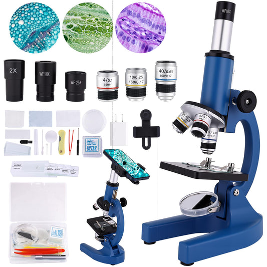 OOZSTAR microscope overview on desk for home learning