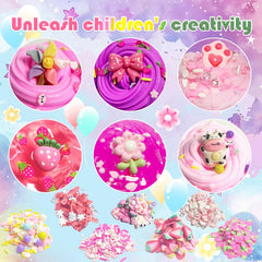 OPLDYRK pink slime cloud kit with fluffy texture for sensory exploration